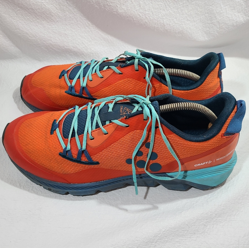 Mens Craft Nordic Speed 2 Trail Running Shoes Size: 12 Color: Orange Blue